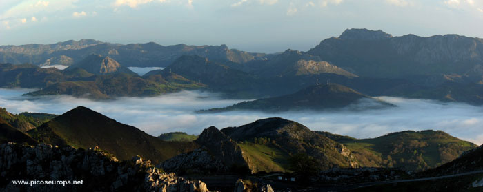 Desde la carretera de los lagos de Covadonga