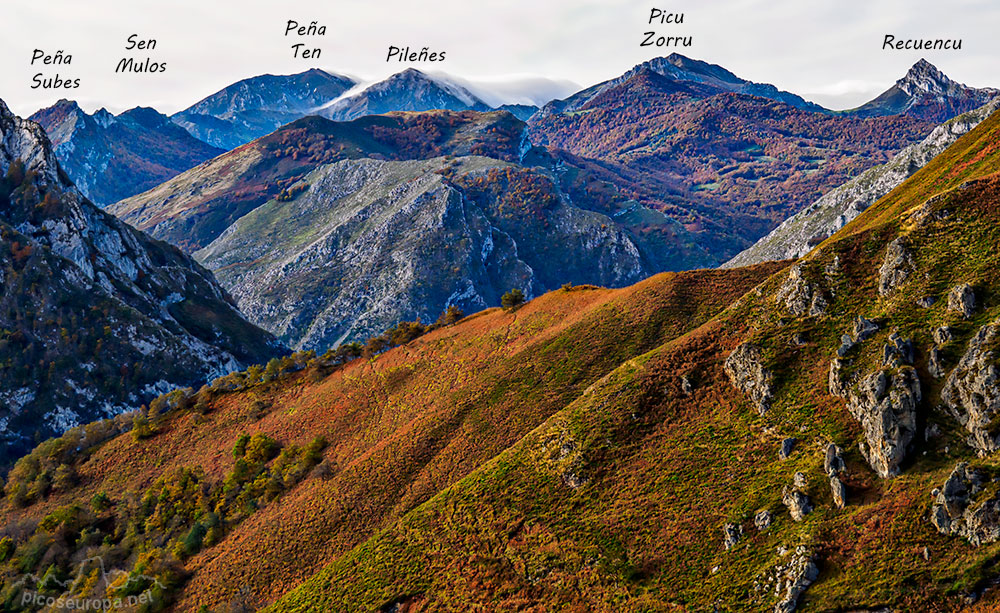 Cordillera Cantábrica desde el Mirador de Amieva
