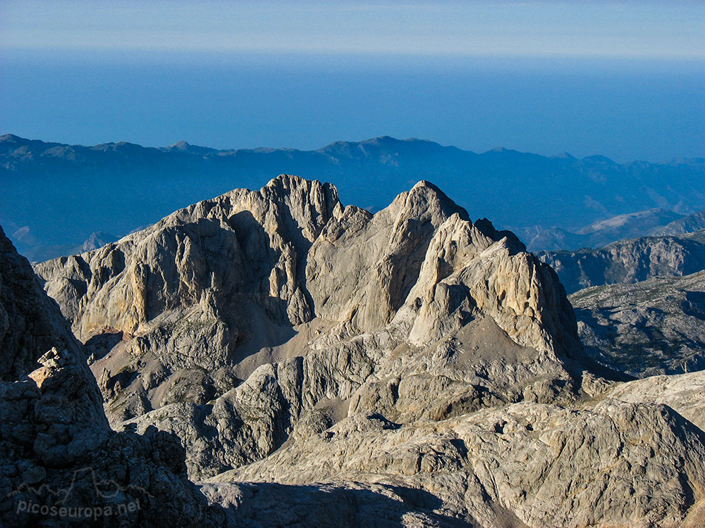 El Pico Albo desde la cumbre del Torre Cerredo, Picos de Europa