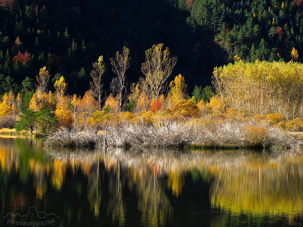 Foto: El embalse de Pineta en otoño, Parque Nacional de Ordesa y Monte Perdido 